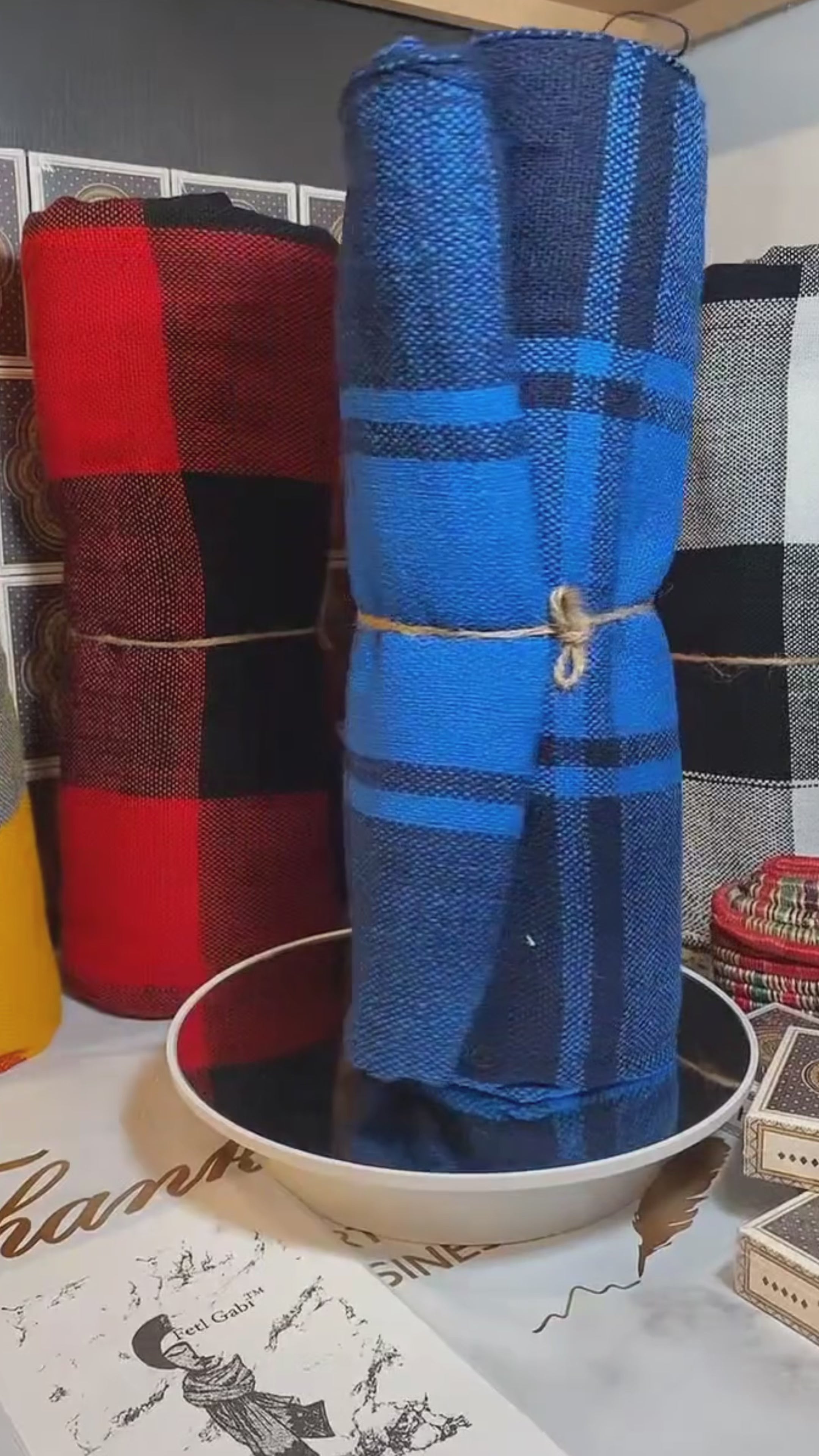 Ethiopian Scarf & Blanket - 9 Variants (Fota & scarf) Tibora Studio