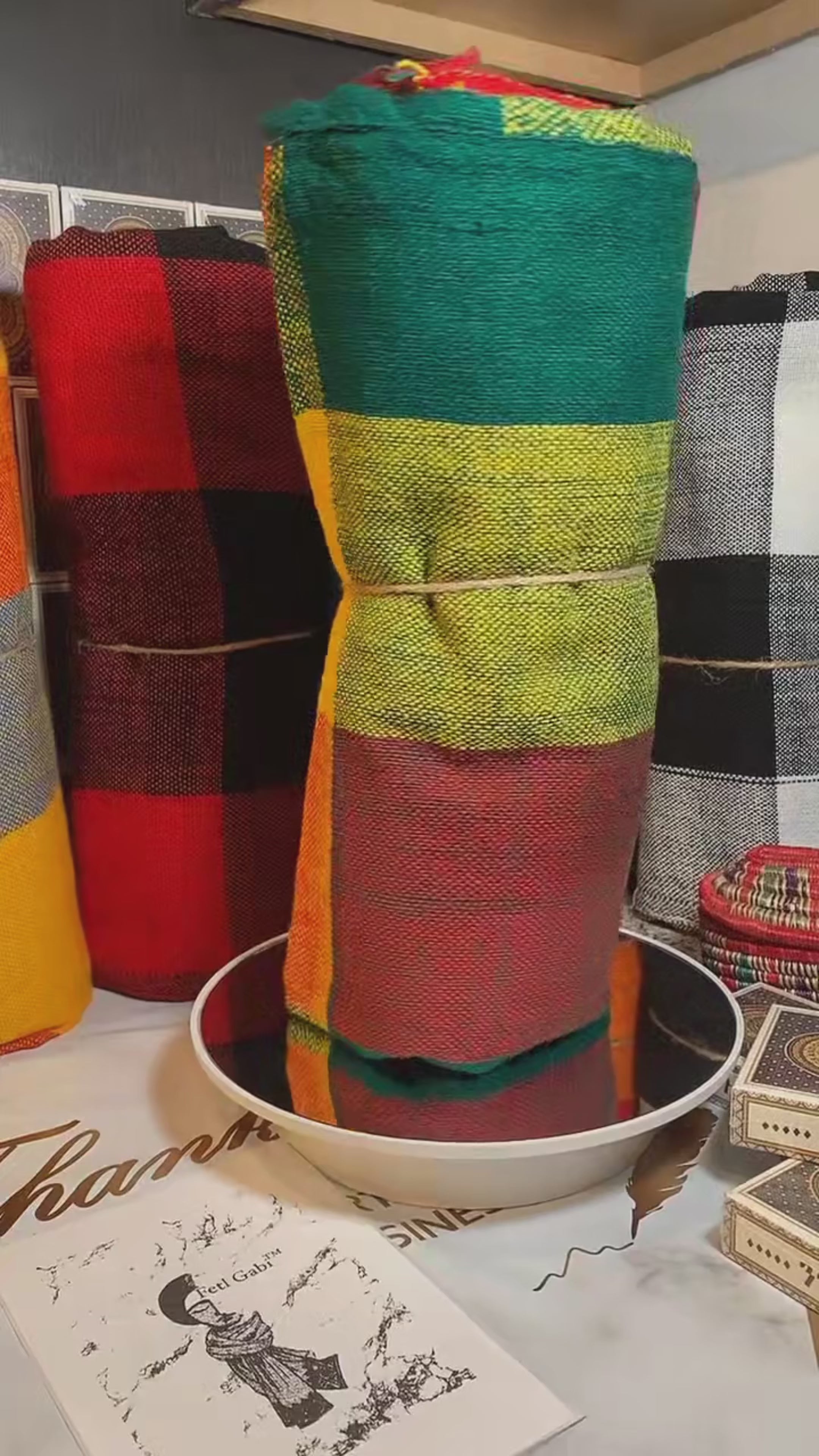 Ethiopian Scarf & Blanket - 9 Variants (Fota & scarf) Tibora Studio