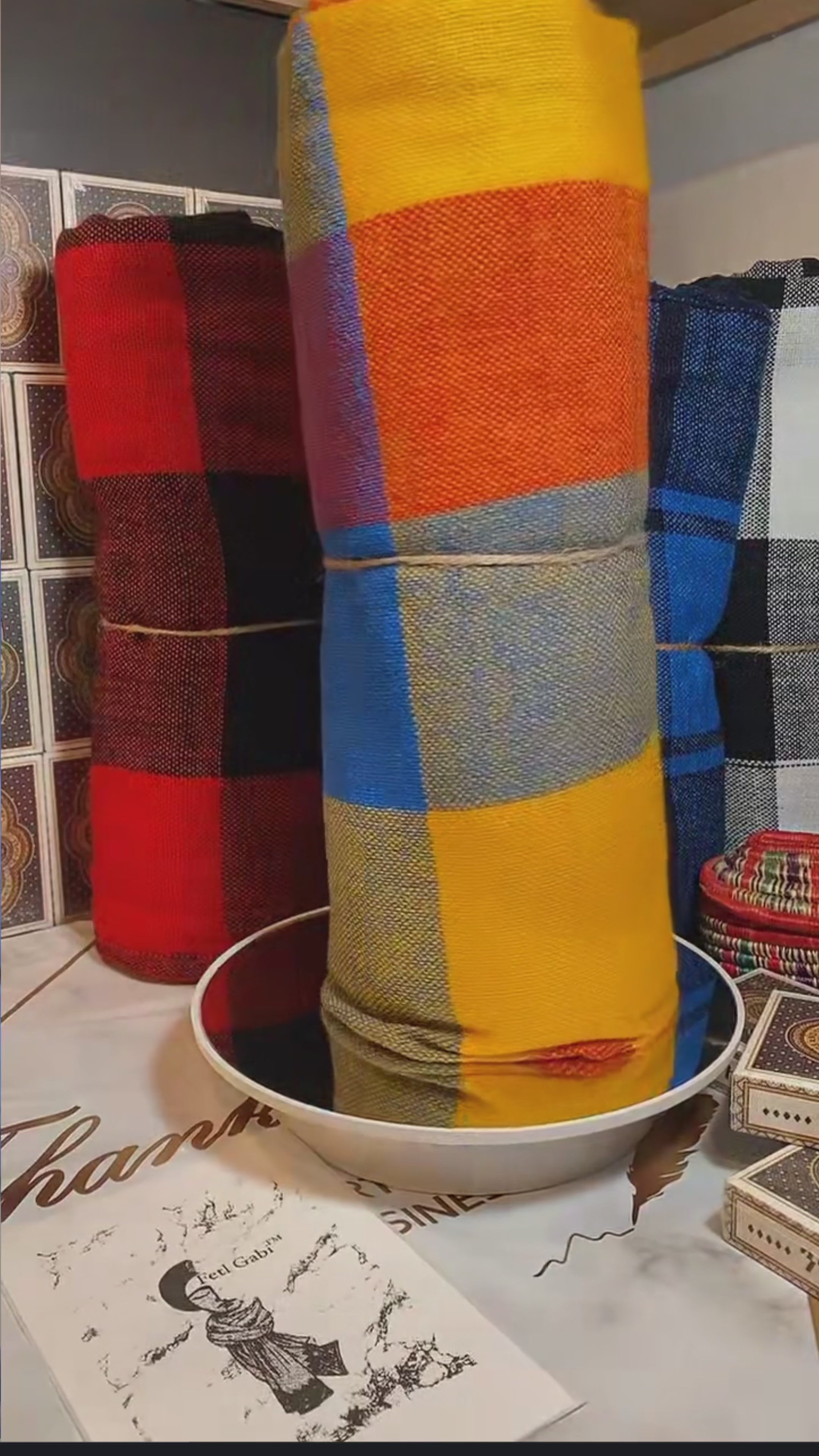 Ethiopian Scarf & Blanket - 9 Variants (Fota & scarf) Tibora Studio