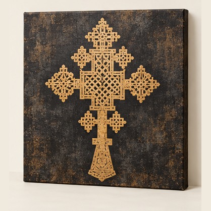 Mesikel - Ethiopian/Eritrean Orthodox Cross Canvas